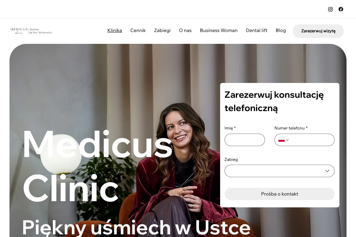 Strona Medicus Clinic Ustka