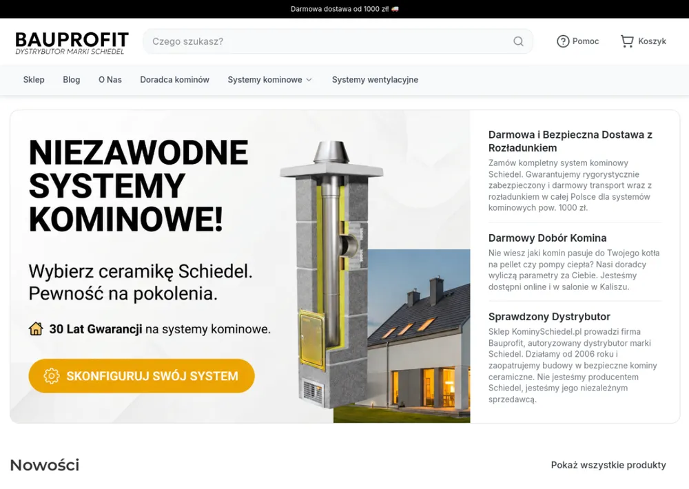 Strona Kominy Schiedel
